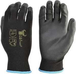 12 Pairs Men Work Gloves Rubber Coated Ideal for General Duty Work - Large Multi-Color