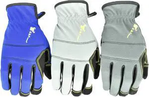 G & F Products Work Gloves High Performance Gloves Assorted Colors, 3 Pair, Size XX-Large