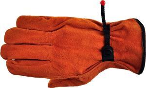 G & F 6053L-3 Split Cowhide Leather Work Gloves with Ball & Tape, Straight Thumb, Large, 3-Pair