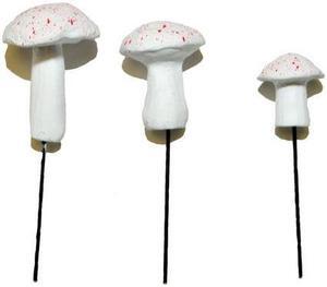 G & F Products 10025WH Garden Miniature, 0.5-1.25" High, White