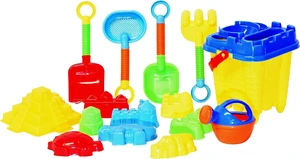 JustForKids Beach Toy Set, Summer Beach Fun Activity, Castle Bucket Sand Mold 16Piece Set, Play Kit for Kids with Heavy Duty Reusable Mesh Bag,Assorted,5",10060 JustForKids Beach Toy Set, Summer Beach Fun Activity, Castle Bucket Sand Mold 16Piece Set, Play Kit for Kids with Heavy Duty Reusable Mesh Bag,Assorted,5",10060