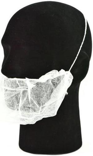 G & F Disposable Beard Nets Spun-Bonded Polypropylene, Breathable and Soft, 100 Pack