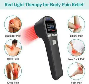 ZJZK cold laser therapy device 4x808nm 16x650nm 880mW 20 diodes Arthritis Physiotherapy effective for Pain Relief Wound Healing Health Care