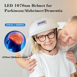 ZJZK 1070nm Near Infrared Light Therapy Photobiomodulation Brain Helmet for Parkinson