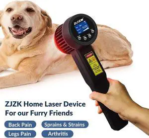 ZJZK Red Light Therapy Near Me 15X808Nm 10X650Nm Handhold Cold Level Laser Therapy For Cervical Vertebra Pain Or Joint Pain