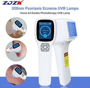 ZJZK Phototherapy Light For Vitiligo Psoriasis 308Nm*64 Diodes For Hospitals, Clinics And Homes