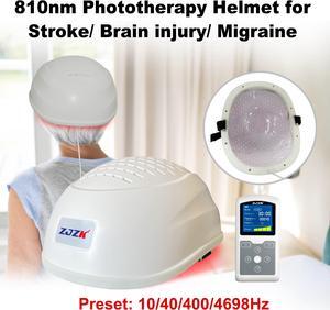 ZJZK 810Nm Red Light Therapy Helmet For Brain Health & Parkinson'S Relief Easy To Use Large Capacity Battery 10000Mah