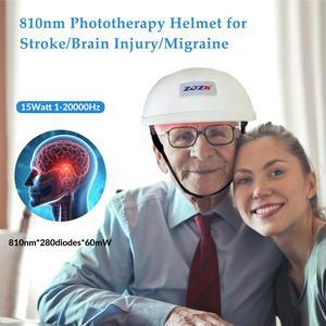 ZJZK 810Nm Led Therapy Helmet For Professional Use In Parkinson'S & Dementia Treatment Stimulate The Circulation Of Blood