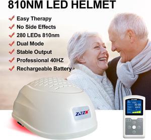 ZJZK Led Therapy Helmet 810Nm For Professional Use In Parkinson'S & Dementia Treatment Enhance The Vitality Of Brain Cells