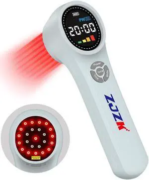 ZJZK Red Light Therapy Light  24 Diodes Lllt Cold Laser Therapy For Muscle Strain Grey