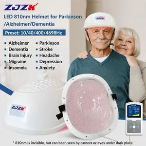 ZJZK 810nm Parkinson Alzheimer Brain Photobiomodulation Near Infrared Light Therapy Boost The Brain Activities for Older people Improve sleep Enhance Cognition