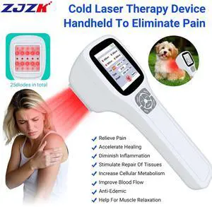 ZJZK Cold Laser Therapy Device, Infrared Red Light Laser Therapy for Joint, 650nm*10+808nm*5+905nm*5+980nm*5, Muscle Relax and Pain Relief, Pet Laser Therapy at Home for Human or pet