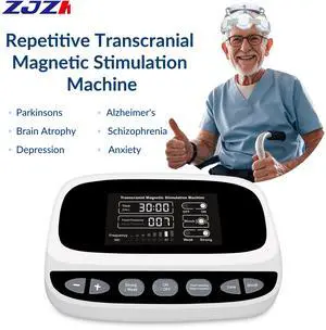 ZJZK TMS Therapy Transcranial Magnetic Stimulation Machine for Parkinson Insomnia,Alzheimer,Depression 11 Modes at home use