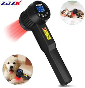 ZJZK 8W red light therapy Laser Therapy for Dogs use to manage pain inflammation and wound healing Photobiomodulation (PBM) 650nm*10+808nm*15