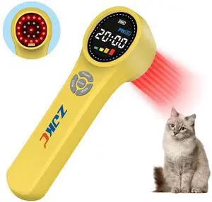 ZJKC Cold Laser Therapy Device for Dogs, 16x660nm+4x810nm+4x980nm, Handheld Red Light Therapy for Joint&Muscles Pain Relief, Pet Laser Therapy for Dogs Cats Horse, Helps Inflammation, Wound Healing
