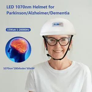 ZJKC 1070nm photobiomodulation Helmet Near Infrared Light Therapy for Brain Health red light therapy Stroke Parkinson