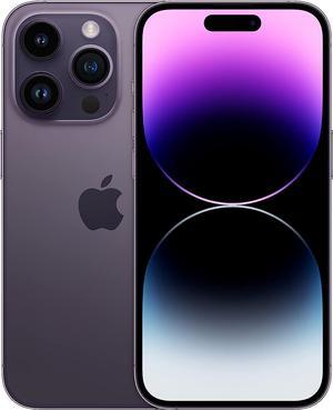 Apple iPhone 14 Pro Max 128GB Deep Purple Unlocked Premium 90% and Above battery - Very Good