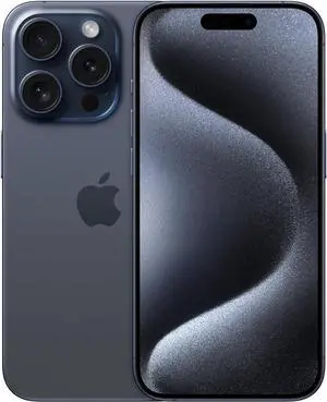 Apple iPhone 15 Pro Smartphone 256GB Fully Unlocked Excellent Refurbished [Blue Titanium]