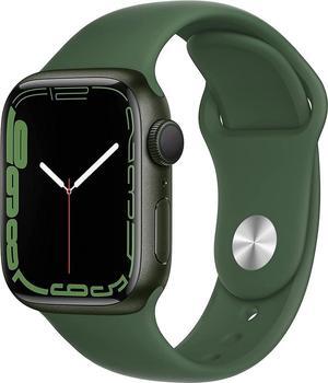 Apple Watch Series 7 41mm GPS 32GB - Aluminum + Green Sport Band Excellent Refurbished