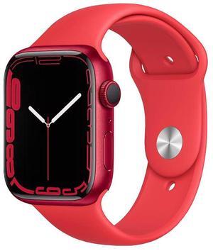 Apple Watch Series 7 45mm GPS 32GB - Aluminum + Product Red Sport Band Refurbished Very Good