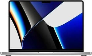 Apple MacBook Pro with Apple M1 Pro chip Late 2021 (14 inch, 16GB RAM, 512GB SSD) Silver (Renewed) 8-core CPU 14-core GPU Silver MKGR3LL/A Excellent Condition
