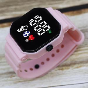 Ultra-Thin Digital Watch for Men Women - Pink