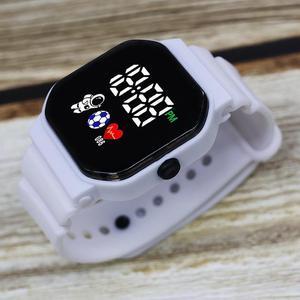 Ultra-Thin Digital Watch for Men Women - White