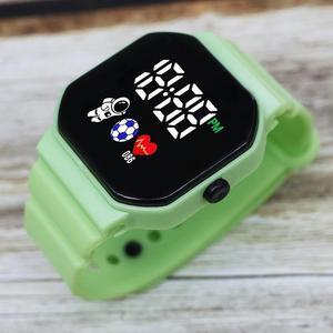 Ultra-Thin Digital Watch for Men Women - Green