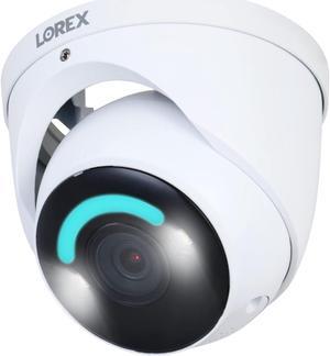 Lorex 4K Wired Security Camera  Outdoor & Indoor Add on PoE Wired Camera Surveillance System for Home & Business  Deterrence Lighting, Motion Detection, Color Night Vision