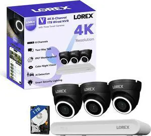 Lorex Connect (New App) | V-Series | 8Ch 4K NVR System | 3 IP PoE Cameras Lorex Connect (New App) | V-Series | 8Ch 4K NVR System | 3 IP PoE Cameras