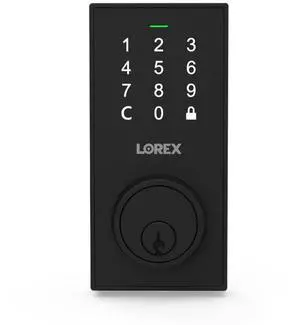 Lorex Bluetooth Deadbolt Smart Lock with Touchpad Lorex Bluetooth Deadbolt Smart Lock with Touchpad