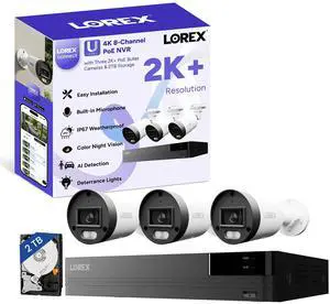 Lorex Connect (New App) | U-Series | 8Ch 4K NVR System | 3 Bullet Cameras Lorex Connect (New App) | U-Series | 8Ch 4K NVR System | 3 Bullet Cameras