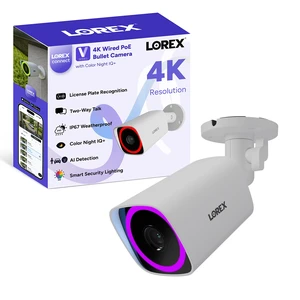 Lorex Connect V7 4K PoE Bullet Camera with Color Night IQ+ - White/Black Lorex Connect V7 4K PoE Bullet Camera with Color Night IQ+ - White/Black