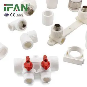 IFAN New Arrival White Plumbing PPR Fitting Plastic Water Fitting