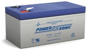 Power-Sonic 12V 3.4AH SLA BATTERY F1 - PW-PS1230