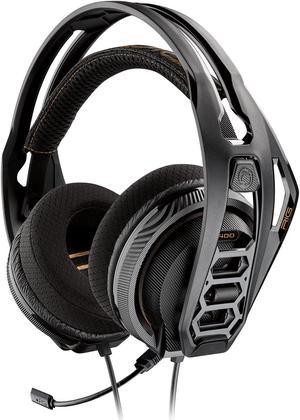 RIG 400HA PC Gaming Headset Tuned for Surround Sound for High Definition Headphone Gaming Experience; Removable Active Noise Canceling Mic -  Black with Dolby Atmos
