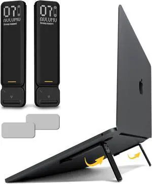 G07 Pop Up Leg Stands Laptop Super Portable Cooling Laptop Stand Ergonomic Laptop Riser Lift for Desk for MacBook All Laptops Tablets 8-20 Black