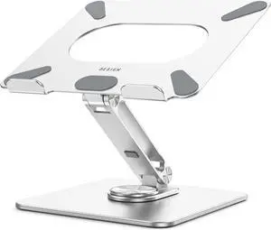 BESIGN LSX7 Laptop Stand with 360 Rotating Base, Ergonomic Adjustable Notebook Riser, Foldable Computer Holder Compatible with 10-15.6" Laptops (Silver) BESIGN LSX7 Laptop Stand with 360 Rotating Base, Ergonomic Adjustable Notebook Riser, Foldable Computer Holder Compatible with 10-15.6" Laptops (Silver)