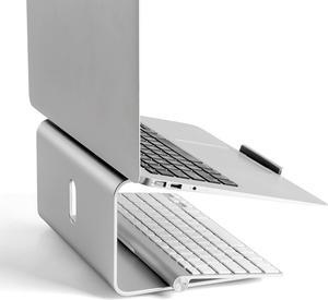 Laptop Stand Aluminum 360° Rotatable Base Stand, Portable Holder for MacBook Pro, All Notebooks, Silver (22040)