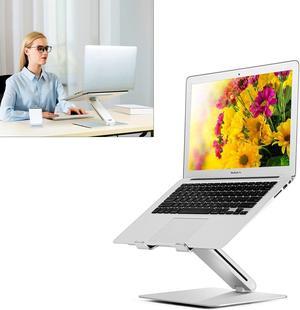 Adjustable Aluminum Laptop Stand Ergonomic Design & Lightweight Stand Compatible with 15.6" MacBook Pro/Air, Laptop | Stylish Foldable Laptop Holder