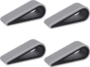 MOSISO 4 Pack Laptop Stands, Portable Lightweight Non-Slip Silicone Desk Riser Flatform Kickstand Holder Compact Hollow Design Elevation for All Notebook, Keyboard, Tablet, Gray