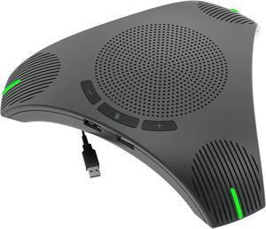 Octopus Conference Microphone and Speaker, 360° Omnidirectional USB Speakerphone, Microphone Intelligent DSP Noise Reduction for Meeting Room up to 10 People
