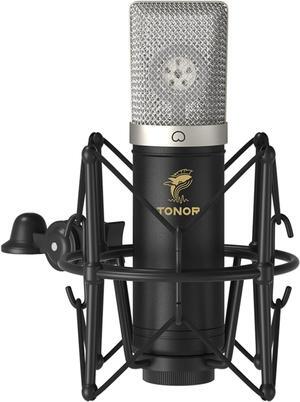 Condenser Microphone 192kHz/24Bit, USB Cardioid Computer Mic Kit with Upgraded Boom Arm/Spider Shock Mount for Recording, Streaming, Gaming, Podcasting, Voice Over, YouTube, TC-2030