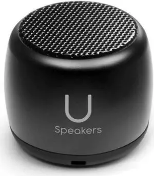 U Micro Speaker | Stylish Portable Wireless Bluetooth 5.0 with Built-in Mic & Remote Shutter | Perfect Little Speaker for Home, Parties, Travel! Small Device, Rich Sound | Black