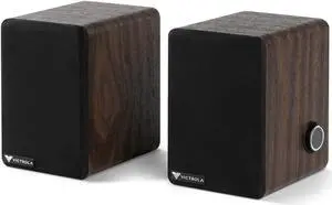 Victrola Premiere M1 Powered Bookshelf Monitor Speakers (Pair) - 4" Woofer, 2" Tweeter & 60W Amplifier, Ideal Pairing for Premiere T1 Turntable, Built-In Bluetooth, Music Streaming