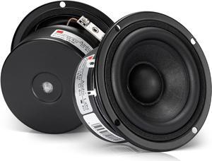 Pack of 2 Full Range Bookshelf Speaker, 3 Inch 8 Ohm Anti-magnetic HiFi Tweeter Wooden Enclosure Home Audio Woofer Multimedia Speakers (8)