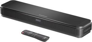 2.1ch 80W Sound Bar for TV with Dolby Audio and Built-in Subwoofer, Bluetooth TV Speaker Soundbar with HDMI-ARC and Optical Connectivity, Enhanced Clarity and Balanced Bass, Black
