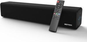 Sound Bar, 100 Watt HDMI Sound Bars for TV with Built in Subwoofer Home Theater System (32 inch, Sub Out Port, Bluetooth 5.0, 3 Audio Modes, Bass Adjustable, Wall Mountable, 2024 Upgraded)