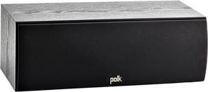 Polk Audio T30 100 Watt Home Theater Center Channel Speaker - Hi-Res Audio with Deep Bass Response, Dolby and DTS Surround, Single, Black
