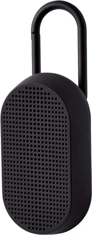 Lexon MINO T Portable Bluetooth Speaker for outdoor use, Water Resistant IPX4 and rechargeable - Black